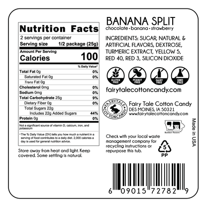 Banana Split Cotton Candy