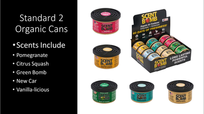 Scent Bomb Air Freshener Organic Cans Mix 2